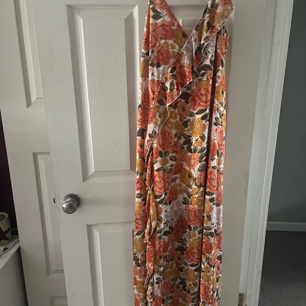 Floral Wrap Maxi Dress